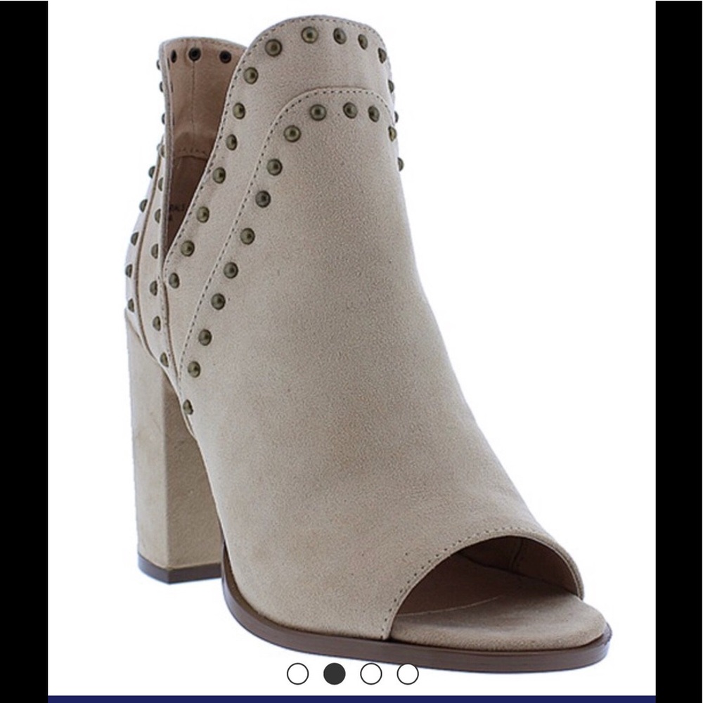 Studded Peep Toe Booties